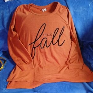 Cato Vibrant Orange Knit Top